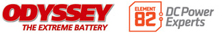 Odyssey Batteries with Element 82 Logo
